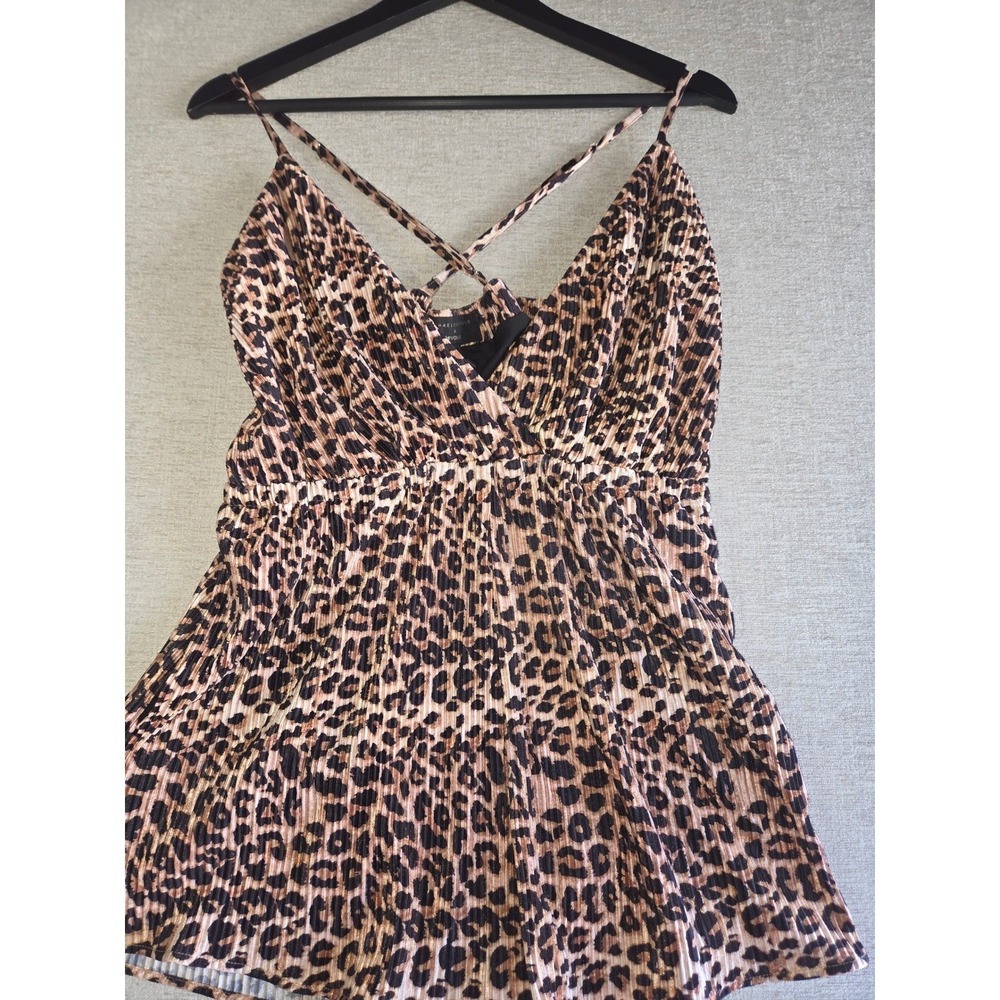 Michael Costello x Revolve Leopard Print Romper NWT Size M - Picture 3 of 7